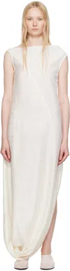 Ruohan White Twist Maxi Dress