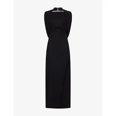 Ruohan Womens  Sifna Sleeveless Wool-blend Dress In Black