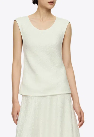 Ruohan Yora Textured Linen Top In White