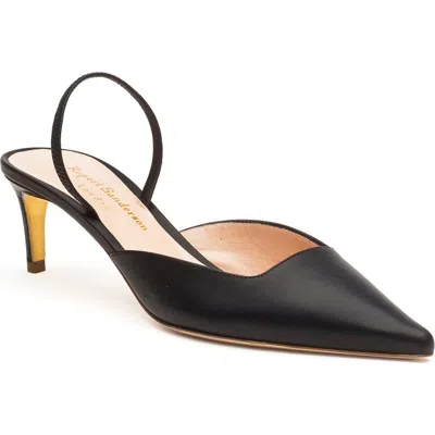 Rupert Sanderson Aminta Pointed Toe Slingback Pump In Black