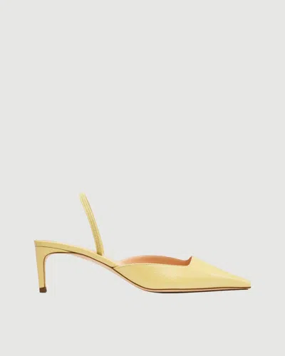 Rupert Sanderson Aminta Slingback Buttercup Naplak In Yellow