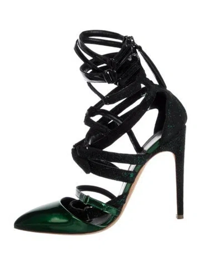 Pre-owned Rupert Sanderson Glitter Pumps In Multi