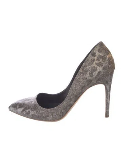 Pre-owned Rupert Sanderson Glitter Pumps In Silver