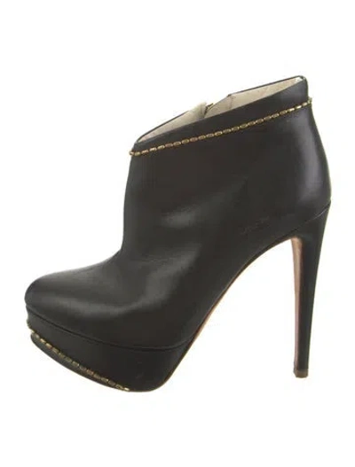 Pre-owned Rupert Sanderson Leather Boots In Green
