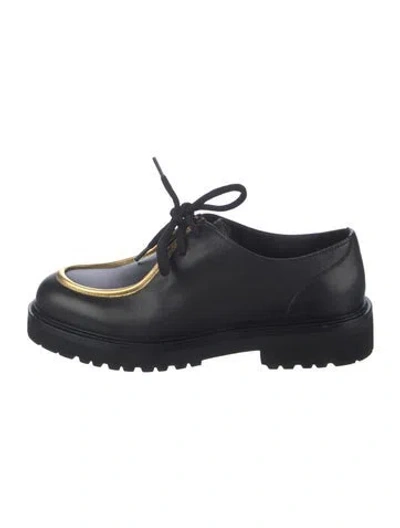 Pre-owned Rupert Sanderson Leather Oxfords In Black