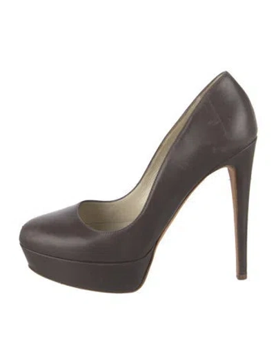 Pre-owned Rupert Sanderson Leather Pumps In Gray