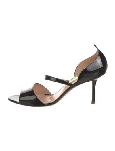 Pre-owned Rupert Sanderson Leather Sandals In Black