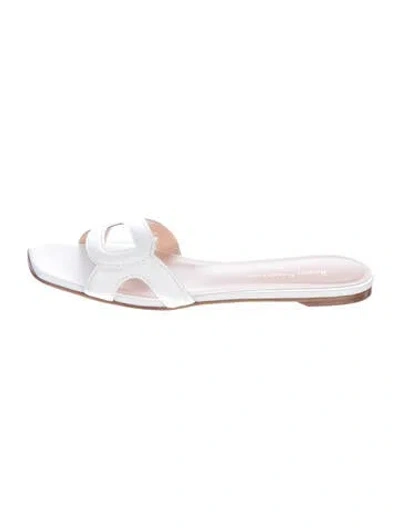 Pre-owned Rupert Sanderson Leather Slides In Pink
