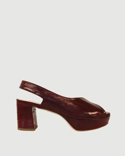 Rupert Sanderson Marconi Platform Heel In Red