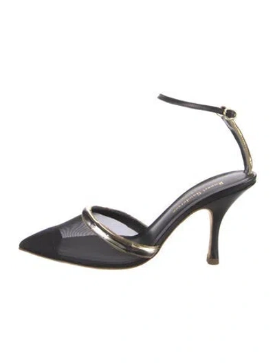 Pre-owned Rupert Sanderson Mesh D'orsay Pumps In Multi