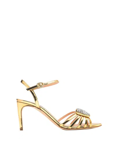 Rupert Sanderson Nakota Sandal In Gold