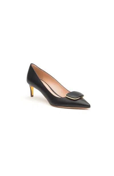 Rupert Sanderson New Nora Double Pebble Pointed Pump Shoe In Black