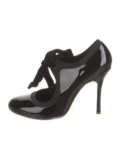 Pre-owned Rupert Sanderson Patent Leather Pumps In Black