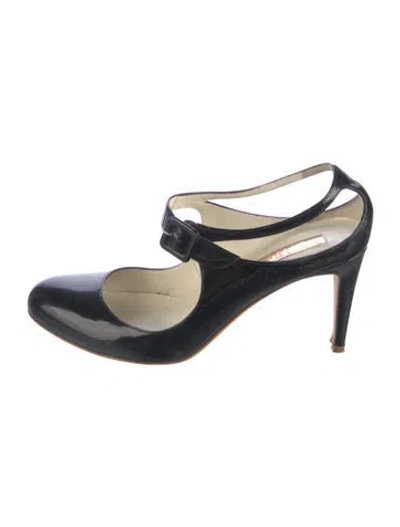 Pre-owned Rupert Sanderson Patent Leather Pumps In Blue