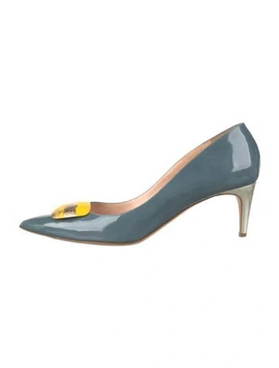 Pre-owned Rupert Sanderson Patent Leather Pumps In Blue
