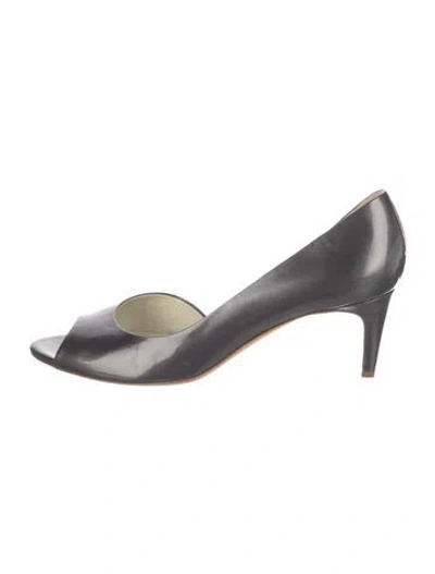 Pre-owned Rupert Sanderson Patent Leather Pumps In Gray
