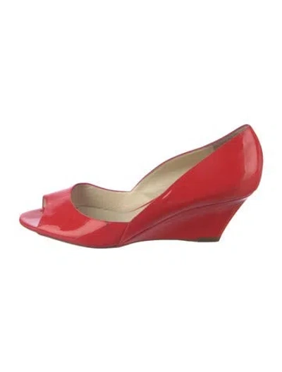 Pre-owned Rupert Sanderson Patent Leather Pumps In Red