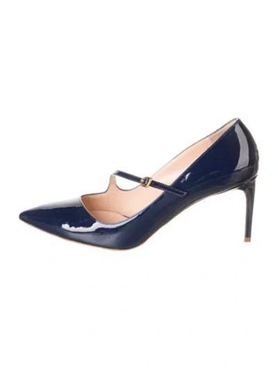 Pre-owned Rupert Sanderson Patent Leather Pumps W/ Tags In Blue