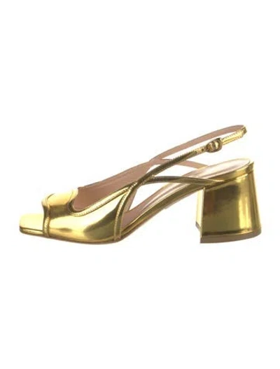 Pre-owned Rupert Sanderson Patent Leather Slingback Sandals