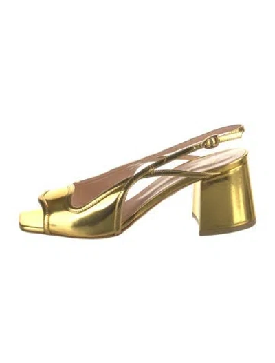 Pre-owned Rupert Sanderson Patent Leather Slingback Sandals