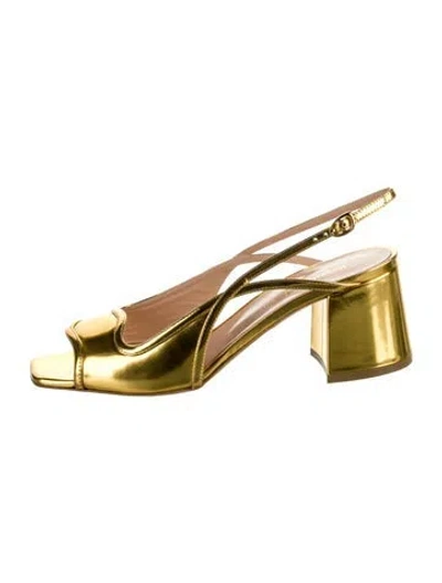 Pre-owned Rupert Sanderson Patent Leather Slingback Sandals