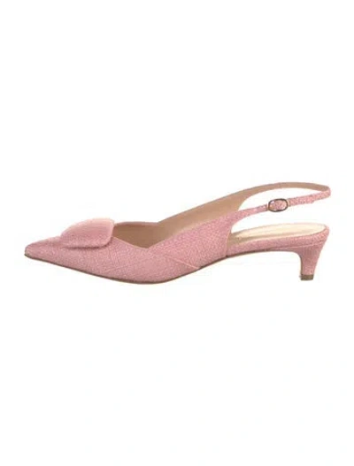 Pre-owned Rupert Sanderson Slingback Pumps In Pink