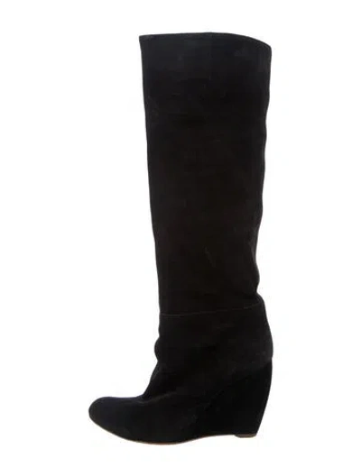 Pre-owned Rupert Sanderson Suede Boots In Black