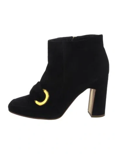 Pre-owned Rupert Sanderson Suede Boots In Black