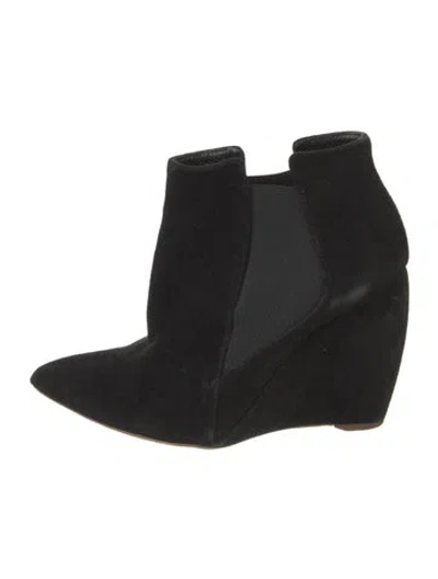 Pre-owned Rupert Sanderson Suede Chelsea Boots In Black