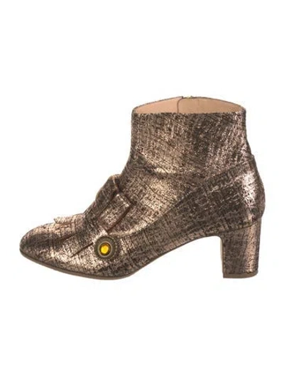 Pre-owned Rupert Sanderson Suede Glitter Accents Boots