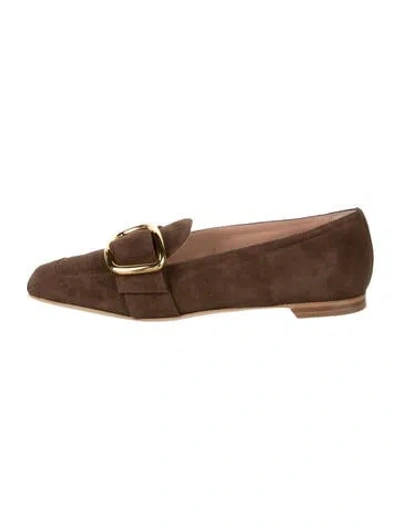 Pre-owned Rupert Sanderson Suede Loafers W/ Tags In Brown
