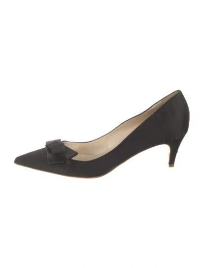 Pre-owned Rupert Sanderson Suede Pumps In Black