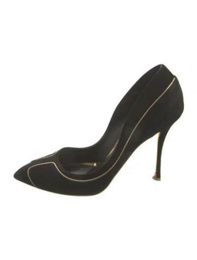 Pre-owned Rupert Sanderson Suede Pumps In Green
