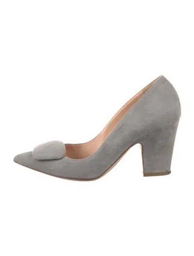Pre-owned Rupert Sanderson Suede Pumps In Grey