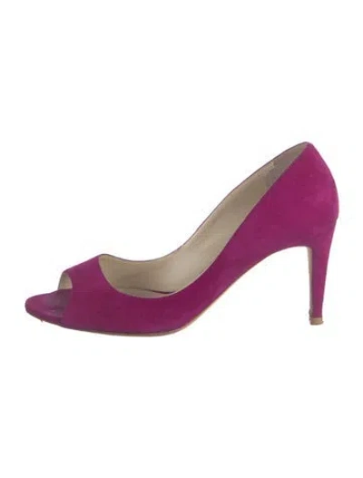 Pre-owned Rupert Sanderson Suede Pumps In Purple