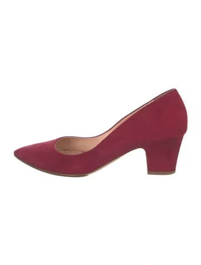 Pre-owned Rupert Sanderson Suede Pumps In Red