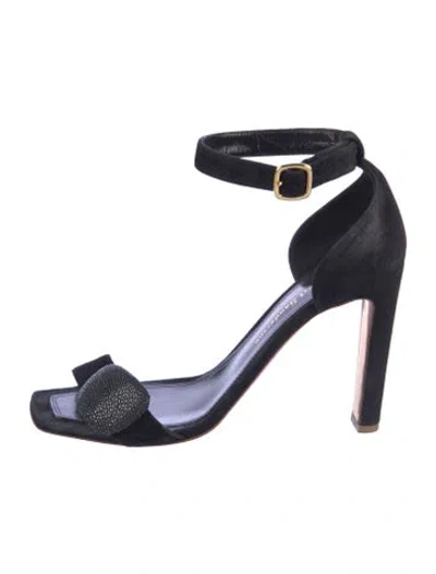 Pre-owned Rupert Sanderson Suede Sandals In Blue