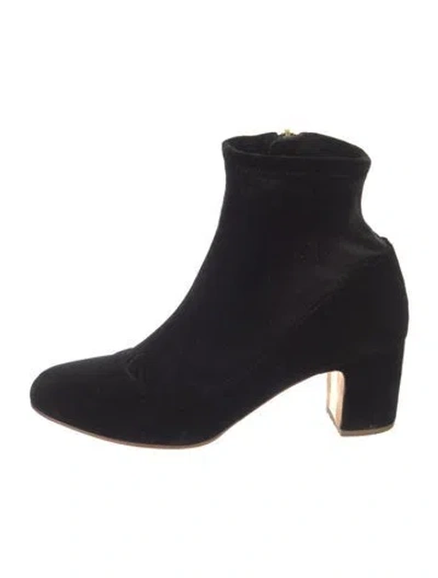 Pre-owned Rupert Sanderson Velvet Boots In Black