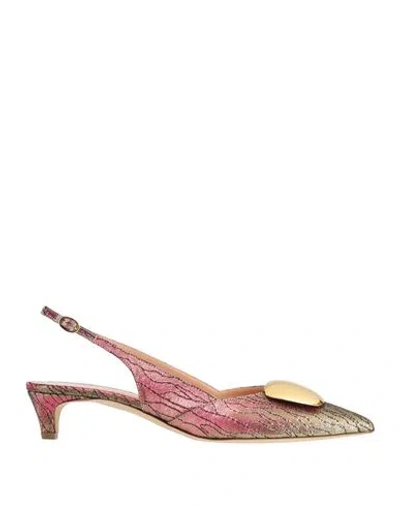 Rupert Sanderson Woman Pumps Lime Green Size 6.5 Textile Fibers