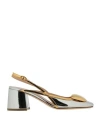 Rupert Sanderson Woman Pumps Silver Size 6.5 Leather In Silver