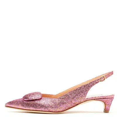 Rupert Sanderson Women's Misty Sling Back Low-heel Sandal In Pink