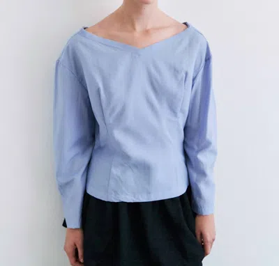 Rus Biwa Top In Salvia Blue