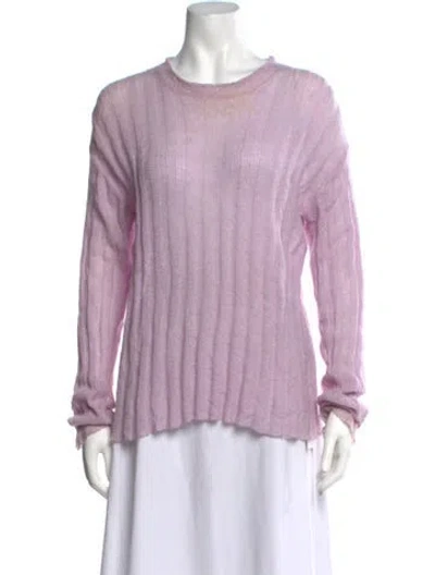 Pre-owned Rus Crew Neck Sweater In Purple
