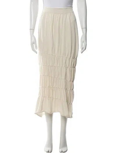 Pre-owned Rus Long Skirt W/ Tags In Neutrals