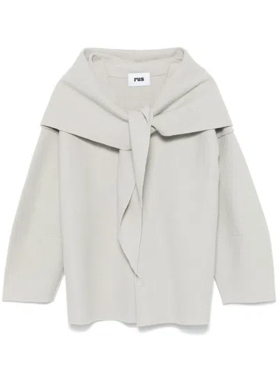 Rus Mantello Jacket In 灰色