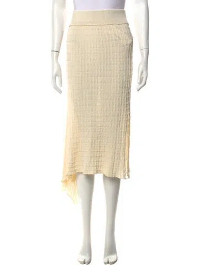Pre-owned Rus Midi Length Skirt In Neutrals