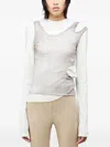 Rusfrcade Julien Layered Cut-out Top In White