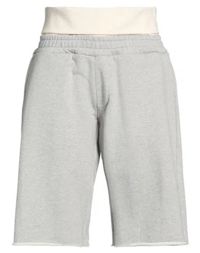 Rusfrcade Rus/fr. Ca/de Woman Shorts & Bermuda Shorts Grey Size M Cotton