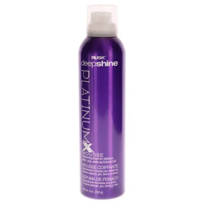 Rusk Deepshine Platinumx Mousse By  For Unisex - 8.8 oz Mousse In White
