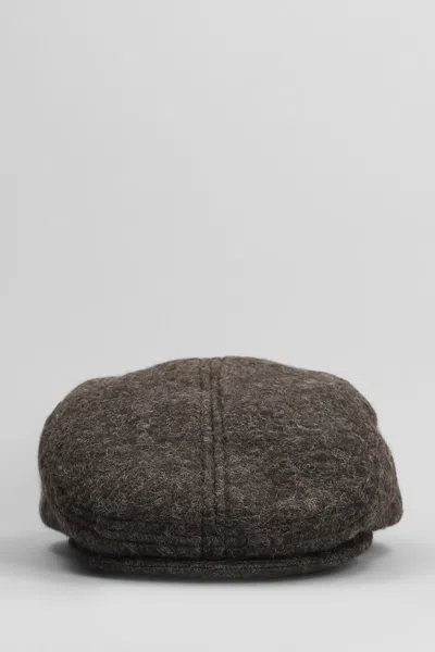 Ruslan Baginskiy Ruslan Wool-blend Ivy Cap In Brown